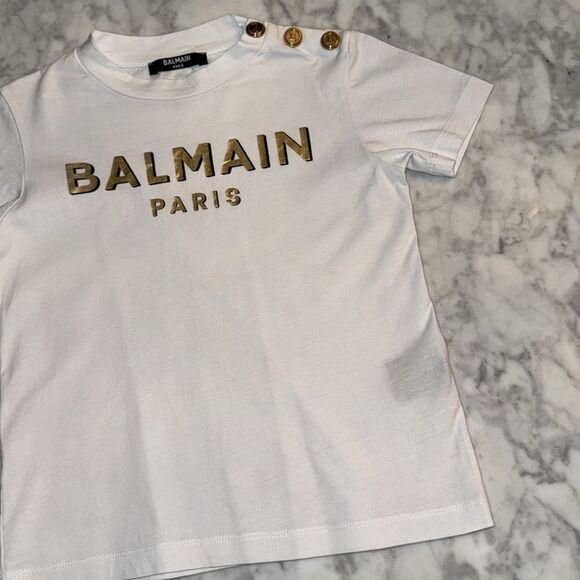 BALMAIN LOGO PRINTED CREWNECK 4Y - Picture 5 of 8